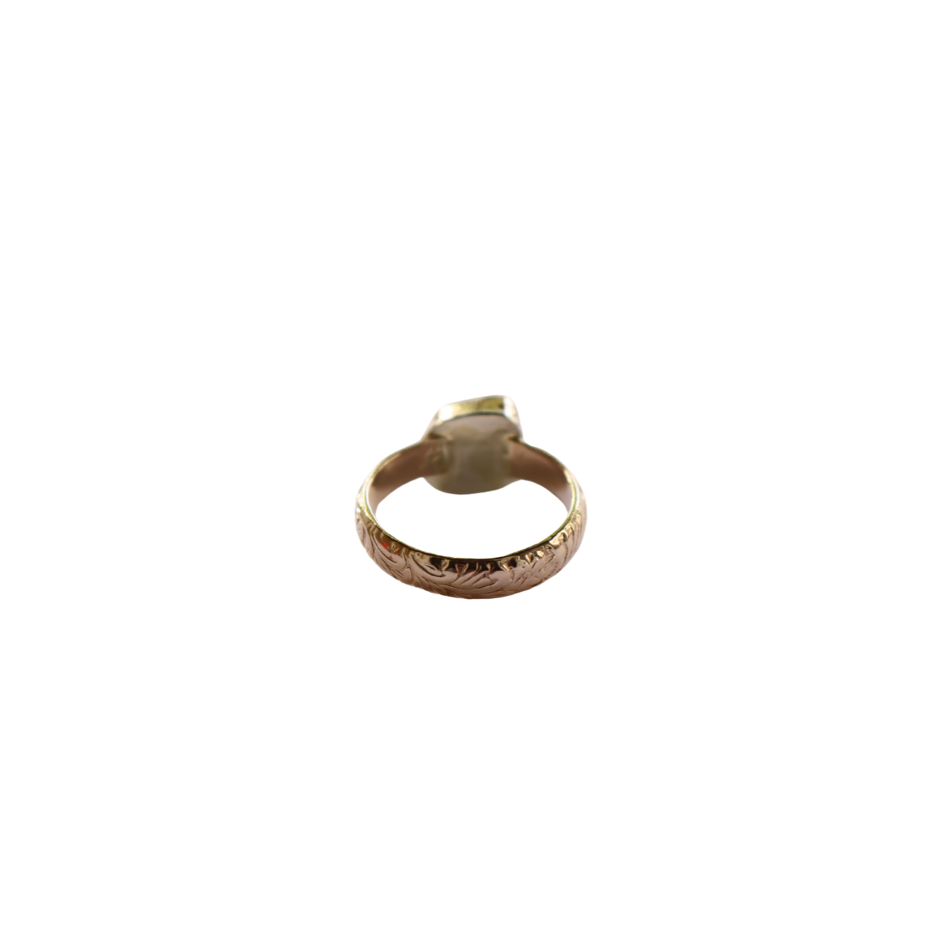 DARK BLUE SEA GLASS RING