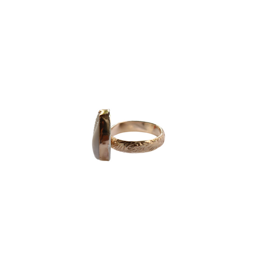 COWRIE FLORAL RING