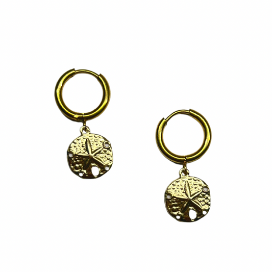 SAND DOLLAR HOOPS
