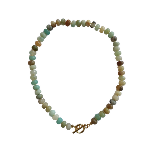 AMAZONITE KNOTTED NECKLACE